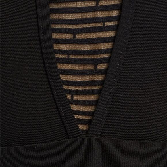 NWT 177.00 JETS
Parallels Plunge One-Piece Black Size 6 - Picture 5 of 6